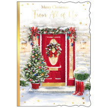 JXC3010 From All Of Us Trad C50 Christmas Card X7033-3