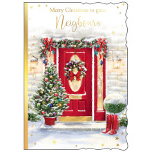 JXC3023 Neighbours Trad C50 Christmas Card X7033-5