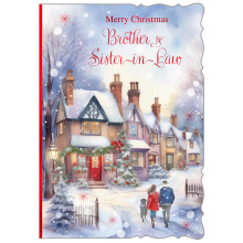 JXC2819 Brother & Sister-In-Law Trad C50 Christmas Card X7034-1