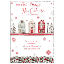JXC3028 House To House Trad C50 Christmas Card X7036-5