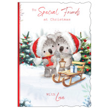 JXC3058 Special Friends Cute C50 Christmas Card X7046-6
