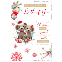 JXC2939 To Both Of You Cute C50 Christmas Card X7048-6