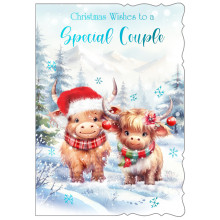 JXC2971 Special Couple Cute C50 Christmas Card X7051-7