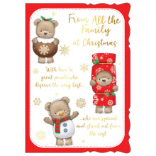 JXC3016 From All The Family Cute C50 Christmas Card X7053-2