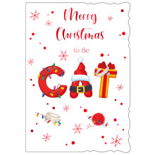 JXC3054 To the Cat C50 Christmas Card X7057-1