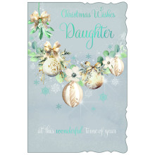 JXC2482 Daughter Trad C75 Christmas Card X7059-2