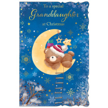 JXC2652 Grand-daughter Juvenile C75 Christmas Card X7068-4