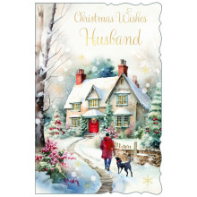 JXC2416 Husband Trad C75 Christmas Card X7071-4