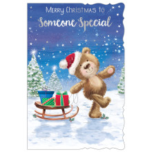 JXC2717 Someone Special Male Cute C75 Christmas Card X7076-6