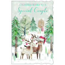 JXC2981 Special Couple Cute C75 Christmas Card X7098-4