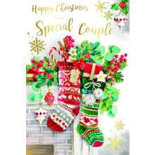 JXC2215 Special Couple Trad C75 Christmas Card XA086