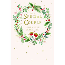 JXC2216 Special Couple Trad C75 Christmas Card XA087