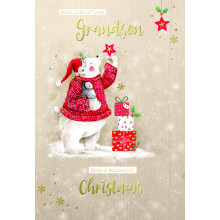 JXC2017 Grandson Cute C50 Christmas Card XA138