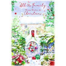 JXC2232 To All The Family Trad C50 Christmas Card XA158