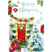 JXC2328 Open Couples Trad C50 Christmas Card XA178