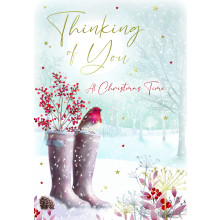 JXC2257 Thinking Of You Male Trad C50 Christmas Card XA191