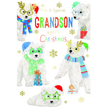 JXC2684 Grandson Juvenile C50 Christmas Card XA322