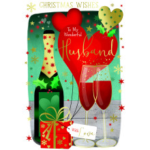 JXC2412 Husband Trad C50 Christmas Card XA329