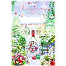 JXC2330 Open Couples Trad C50 Christmas Card XA355