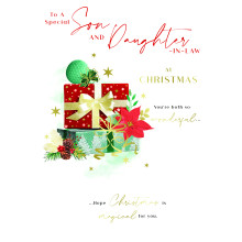 JXC2773 Son & Daughter-In-Law Trad C50 Christmas Card XA377