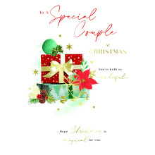 JXC2969 Special Couple Trad C50 Christmas Card XA383