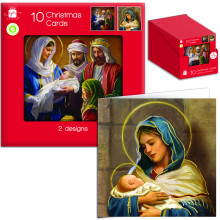 XF0706 10 Trad Religious Xmas Cards