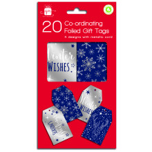 XF1211 Gift Tags Midnight Blue 20's