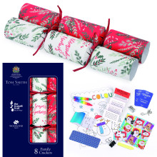 XF5201 Tom Smith Recyclable Family Traditional Christmas Crackers 8 x 31.75cm (Plastic Free)