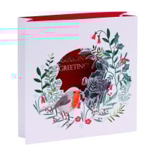 XG0108 5 Handcrafted Winter Xmas Cards