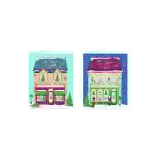 XG0201 20 Lux Store Front Xmas Cards