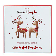 JXC1705 Special Couple Cute Square Christmas Card XBV-118-SC16
