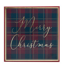 JXC1420 Open Traditional Male Square Christmas Card XBV-124-SC19