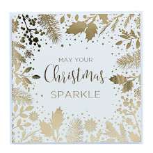 JXC1406 Open Female Traditional Square Christmas Card XBV-139-SC45