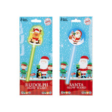 XG4903 Xmas Character Glow Wand 4 Asst