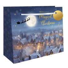 Gift Bag Midnight Santa Extra Large