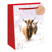 Gift Bag Highland Cattle Extra Large
