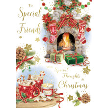 JXC1677 Special Friends Trad C50 Christmas Card GL50005-16
