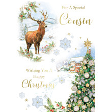JXC1544 Cousin Male Traditional Christmas Card 50 GL50020-3