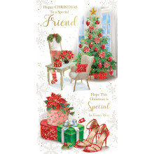 JXC0629 Special Friend Female Trad 72 Christmas Cards