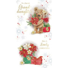 JXC0368 Grand-Daughter Cute 72 Christmas Cards