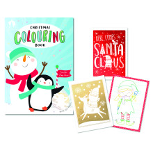 XG5106 Elf/Snowman Colouring Book A6