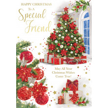 JXC0638 Special Friend Female Trad 50 Christmas Cards