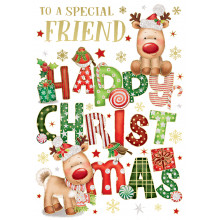 JXC0628 Special Friend Juvenile 50 Christmas Cards
