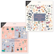 DH1002 Family Organiser/Planner 2 Asst Flowers & Dogs