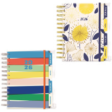 DH0708 A5 WTV Organiser Big Riso/Floral With Dividers